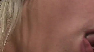 Stunning Blonde Sucking Dick and Fucking Hot in Gloryhole!