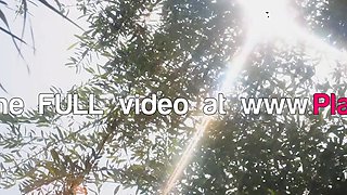 Middle Eastern MILF exposes pierced tits