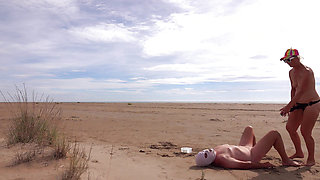 I fuck my husband on the beach