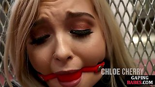 Stunning hot lez babe straponfucked