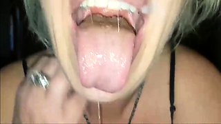 Blonde American Cougar Gives POV Blowjob
