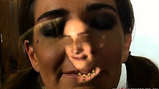 Pregnant dirty amateur fetish slut fuck and cumshot creampie