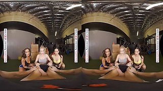 Horny gym trio gets hard cardio pump on your big dick