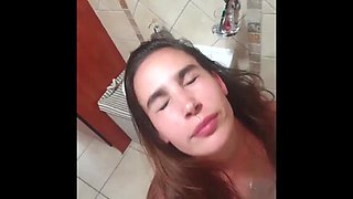 Dumb slut dragged by hair & pissed on - humiliation training with kinkybitch69