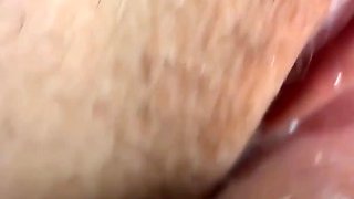 Slow Fucking Wife's Pussy Close up.