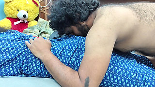 Mallu Couple Hot Nighty Fuck and Lip Lock Romance in Bedroom Part - 4