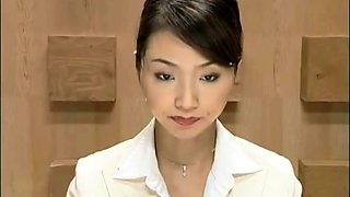 TV Announcer decorated face and bukkake