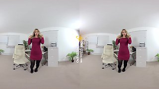 Natasha Anastasia - Busty Blonde Babe Pornstar Stripping Our Of Her Red Dress