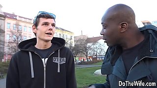 Cuck Invites a Black Guy to Creampie His Lewd Wife Jennifer Red