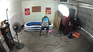 Behind the Scenes Back Yard Oil Wrestling