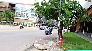 Petite blonde Thai teen amazing fuck