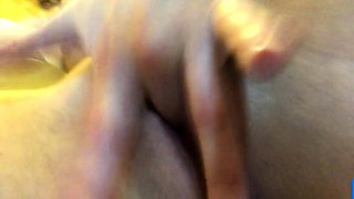 Blonde Russian Teen Masturbates in Public Toilet on Webcam