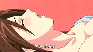 Anime girl with red hair gets orgasm - Hentai porn