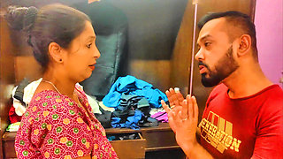 Kamwali Bibi Tried to Theft and Was Punished Fuck by Landlord.