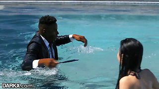Horny daughter-in-law thirsts ebony's bbc - darkx