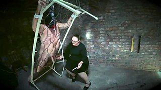 Mistress April Dominates Slave in Cruel BDSM Bed Punishment