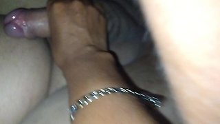 My Cuckold Husband Gets Roughly Fucked in Anal Sex and I Ride Him and Jerking off Him Til He Cums