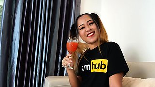 Amazing trip with petite Asian teen