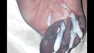 The hottest step mom in stockings enticed step son to fuck her!