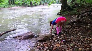Kaley: Upskirt at River