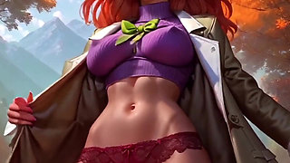 Sexy Dance with Big Boobs and Cameltoe Pussy Panties