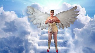 Granny Carmen Angel’s Heavenly Missionary Fucked & Creampied Pussy