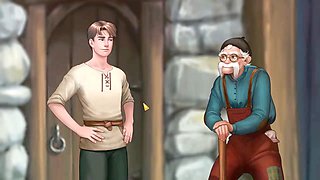 Big boob sex animation with a focus on the bum