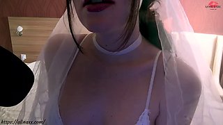 Horny bride wants to ride your dick on her wedding night ROLE-ASMR