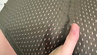 Female Fisting Through Guy's Torn Panties