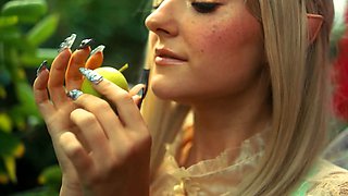Cosplay with petite Russian teen beauty
