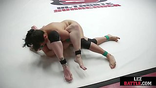 Wrestling lesbian sluts pussyfingering
