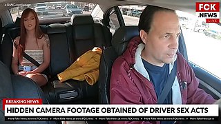 Scarlett Mae fucks her rideshare driver and its caught on a hidden camera