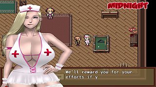 Big-boobed mom in an animated zombie retreat adventure