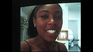 Beautiful Young Black Busty Enjoys Doggy Style with a Monster Black Cock