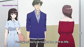 Drenched with Pleasure in the Cinema:I Couldn't Resist His Fingers Sliding Inside Me(Anime Hentai)