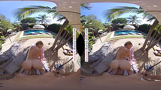 Dana DeArmond's son's friend joins in for a steamy MILF session with her hairybush, pussylicking, and doggy