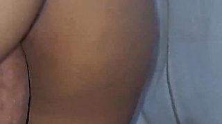 He Masturbates with His Stepsister's Big Ass That Tempts Him