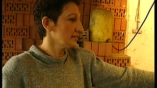 Short hair mature slut rides guy's big and hard prick