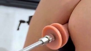 Made To Cum With Fucking Machine And Magic Wand