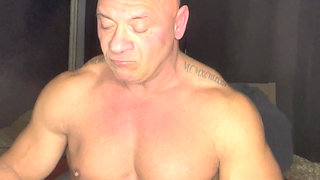 Mr Guru Naked Wank Solo Bodybuilder Stepdaddy