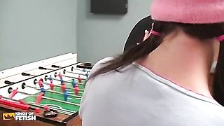 Spreadeagle action with steamy nymph from Kings Of Fetish Teen