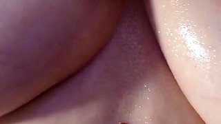 Oiled Massage for This French Slut with Big Tits and Big Round Ass!