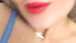 Big boobs milf masturbates with her dildo