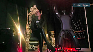 Stina Stone Mercyless Stretching on the Rack by Mistress in Leather Gloves Part 1