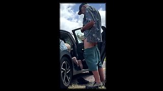 Hot Car Sex & Road Head with British Wife - Amateur Couple Fuck