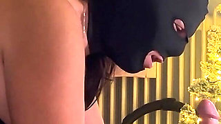 Mistress Dominates Handjob and Makes Her Slave Cum in Stocking