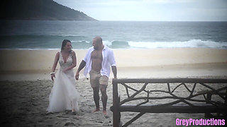 Public Beach Fuck -- Vow Renewals and Cum on My Face