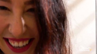 Green eyes and Hairy Pussy! she sucks me and i fap her in a dirty homemade movie!  benefit monkey