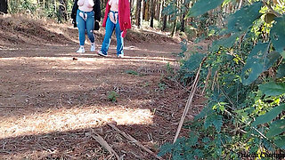 My Stepmother and Stepsister Invite Me to Go on a Trail and Show off Outdoor.