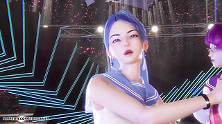 [mmd] Secret Number - Who Dis Sexy Stripteas League of Legends Uncensored Hentai